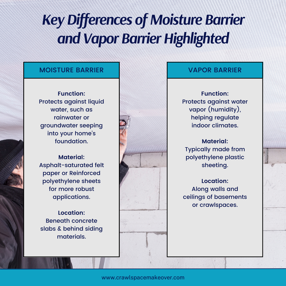 The Difference of Moisture Barriers and Vapor Barriers Explained